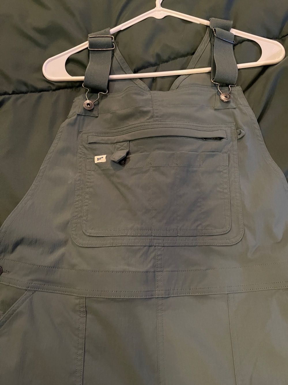 Duluth Trading Company Women's Fir Heirloom Gardening Bib Overalls Size XL 31